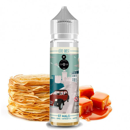 E-Liquid 50 ml St Malo (Crêpe & salziges Karamell) - Côte Ouest by Curieux