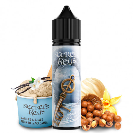 E-Liquid White Key (Vanille & Macadami-Eiscreme) - Shortfill Format - Secret's Keys by Secret's Lab | 50 ml