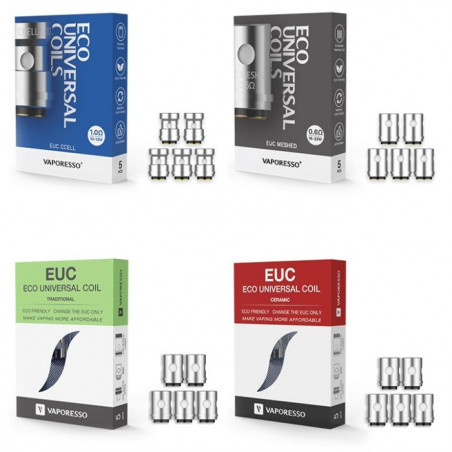 5er-Pack EUC Verdampferköpfe Vaporesso zum Bestpreis | Schweiz