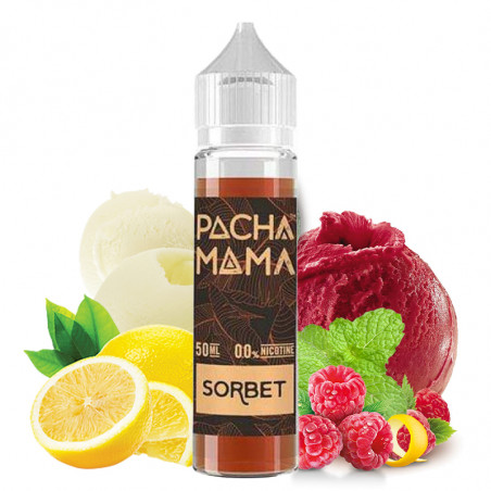 E-liquide Sorbet (Himbeere, Zitrone, Minze)