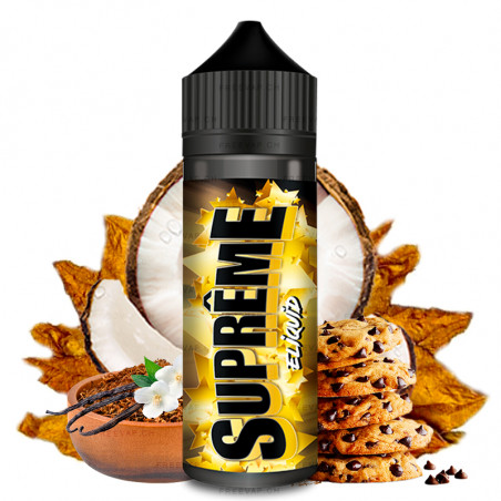 E-Liquid Suprême (Tabak, Vanille, Cookie, Kokos) - Premium Eliquid France 100 ml