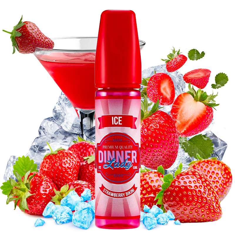 Strawberry Bikini - 50/60ml Shortfill - ICE von Dinner Lady - Liquid