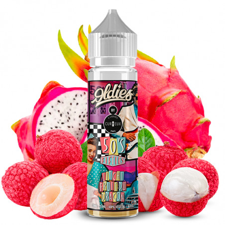 E-Liquid Fifties - 50'S ( Litschi & Drachenfrucht) - Édition Oldies by Curieux | 50ml "Shortfill 70ml"
