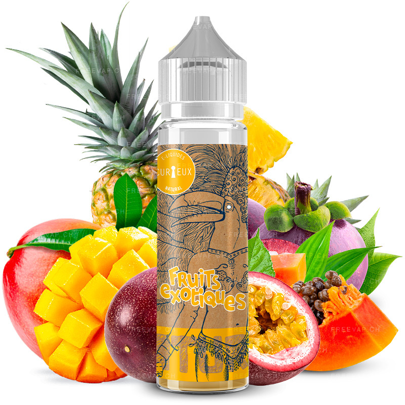 Curieux Natural - Fruits Exotiques - 50/60ml Liquid (Shortfill) Curieux Natural - Fruits Exotiques - 50/60ml Liquid (Shortfill)