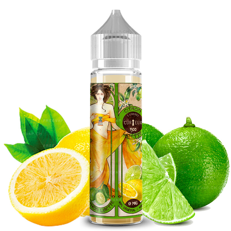 Citron Limette - 50/60ml Shortfill - 1900 von Curieux - Liquid Citron Limette - 50/60ml Shortfill - 1900 von Curieux - Liquid