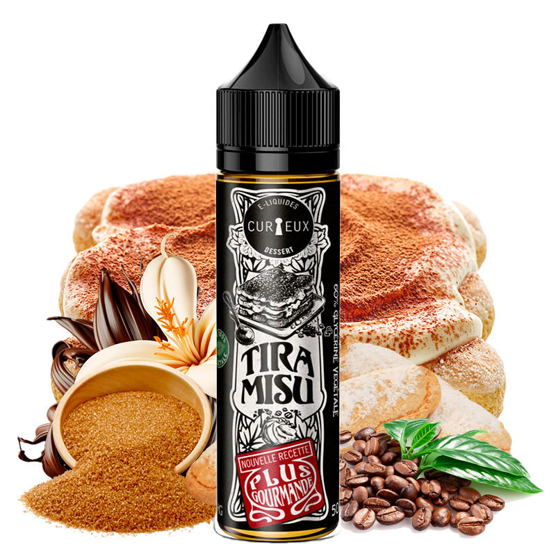 Curieux Dessert - Tiramisu - 50/60ml Shortfill Liquid Curieux Dessert - Tiramisu - 50/60ml Shortfill Liquid