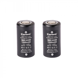 18350er Akku mit 1200mAh von KeepPower im 2er Pack