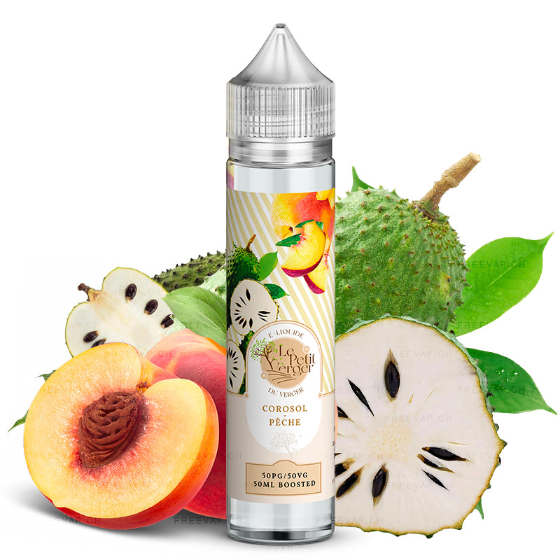 Corossol Peche - 50/60ml Shortfill - Savourea Le petit Verger