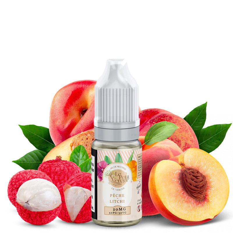 Pêche Litchi - 10ml NikotinSalz 20mg - Le petit Verger von Savourea - Liquid
