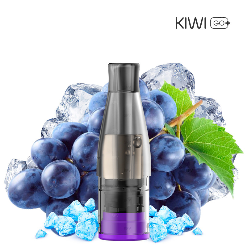 Pod-Kartuschen Kiwi GO PLUS - Grape Ice - Kiwi Vapor - (2 Stck.) Pod-Kartuschen Kiwi GO PLUS - Grape Ice - Kiwi Vapor - (2 Stck.)