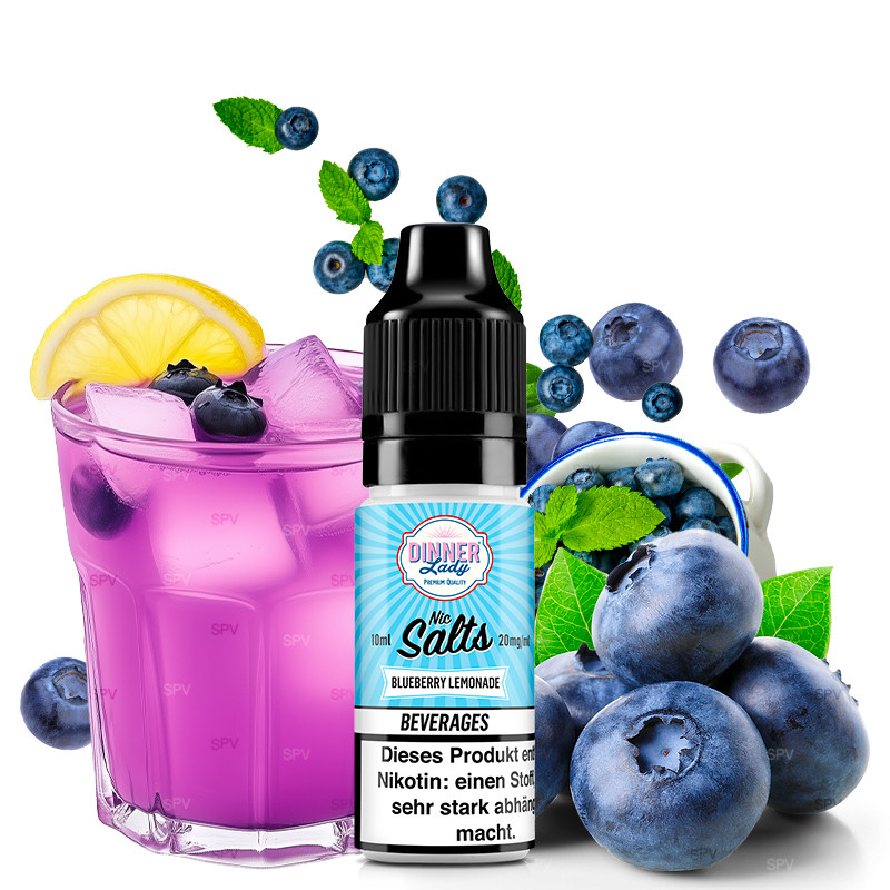 Blueberry Lemonade - 10ml NikotinSalz - BEVERAGES Dinner Lady - Liquid -NEW