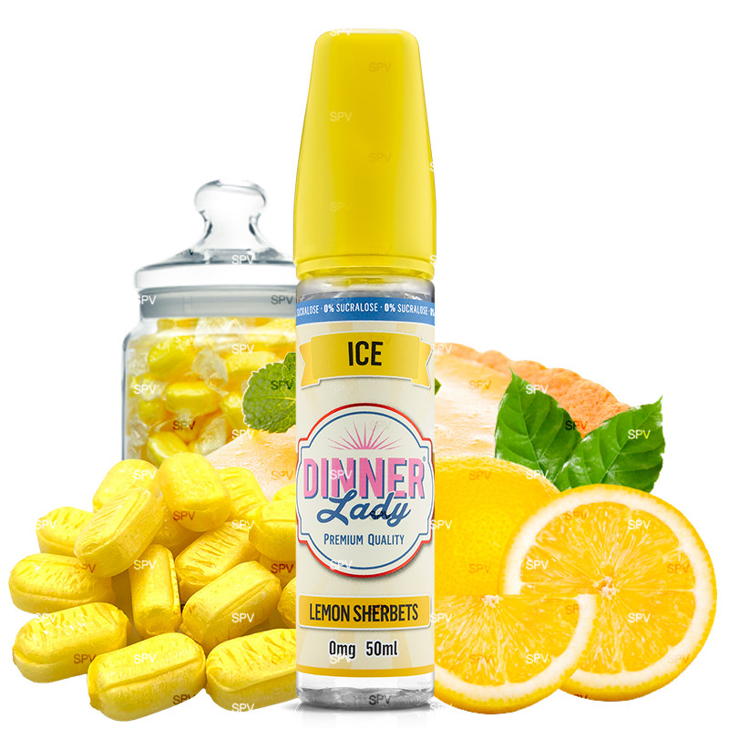 Lemon Sherbets - 50/60ml Shortfill - ICE von Dinner Lady - Liquid Lemon Sherbets - 50/60ml Shortfill - ICE von Dinner Lady - Liquid
