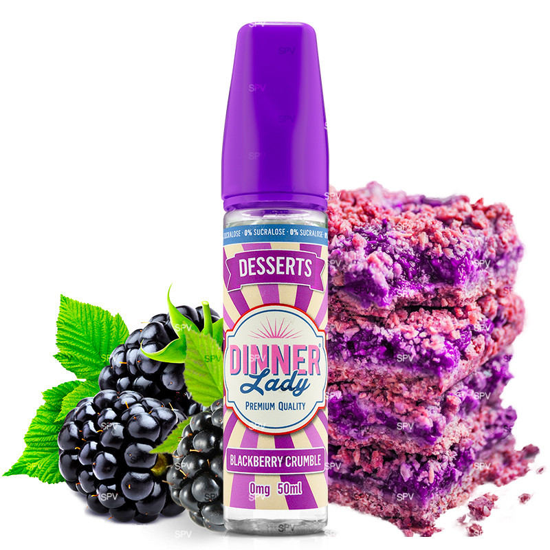 Blackberry Crumble - 50/60ml Shortfill - Desserts von Dinner Lady - Liquid Blackberry Crumble - 50/60ml Shortfill - Desserts von Dinner Lady - Liquid