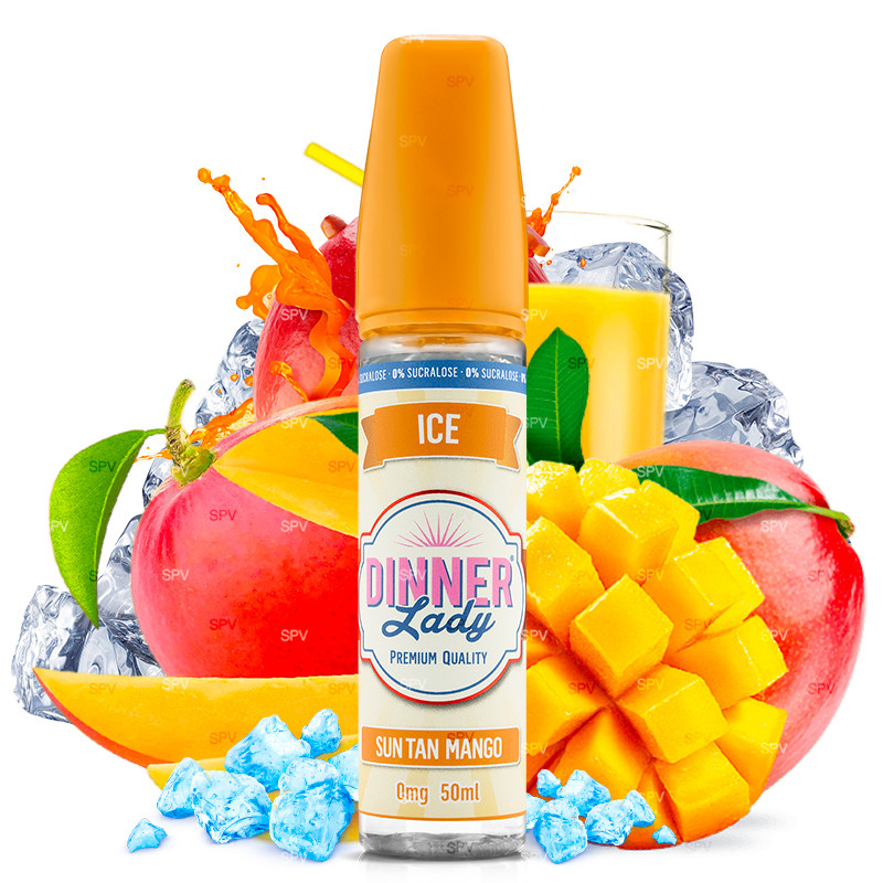 Sun Tan Mango - 50/60ml Shortfill - ICE von Dinner Lady - Liquid Sun Tan Mango - 50/60ml Shortfill - ICE von Dinner Lady - Liquid