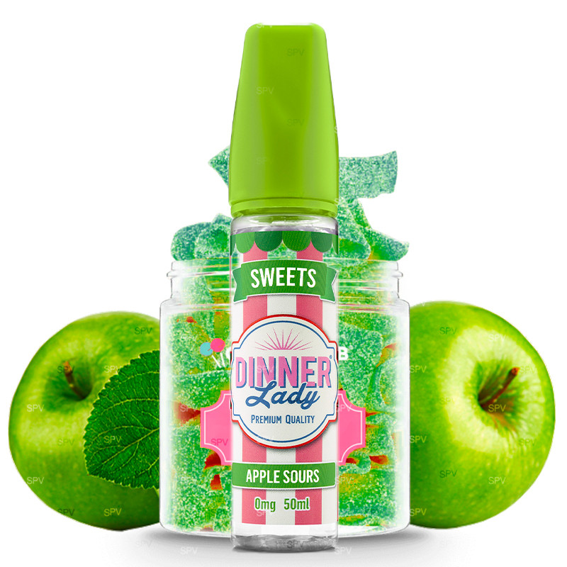Apple Sours - 50/60ml Shortfill - Sweets Dinner Lady