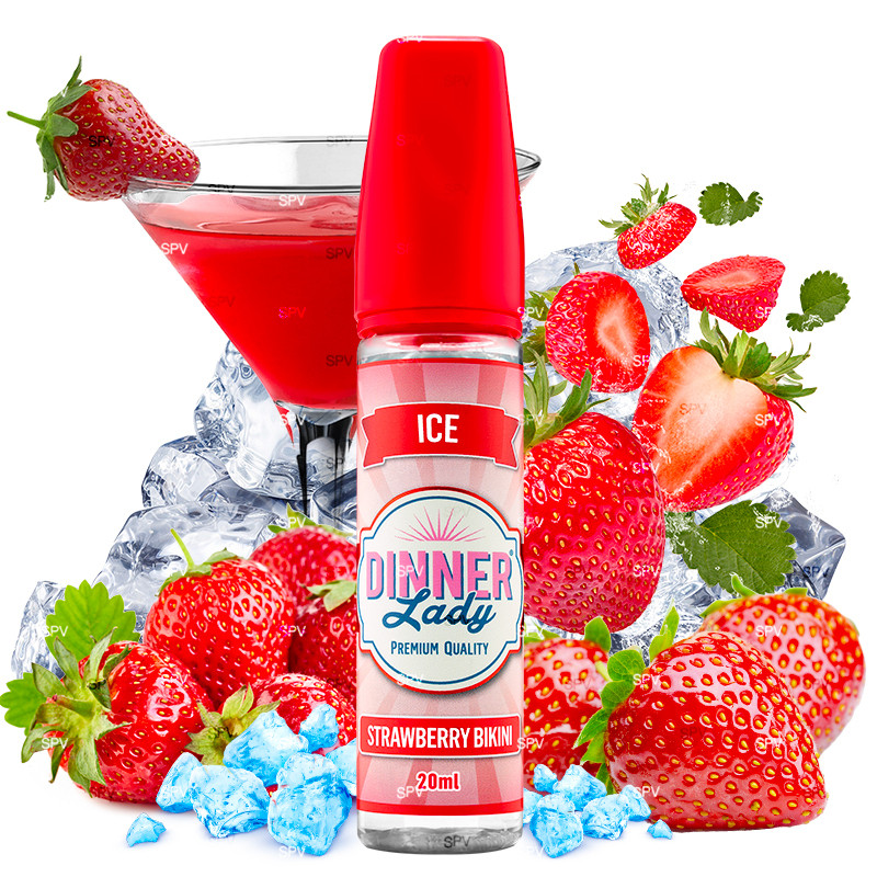 Strawberry Bikini - Longfill 20ml/60ml - Ice - Dinner Lady Strawberry Bikini - Longfill 20ml/60ml - Ice - Dinner Lady