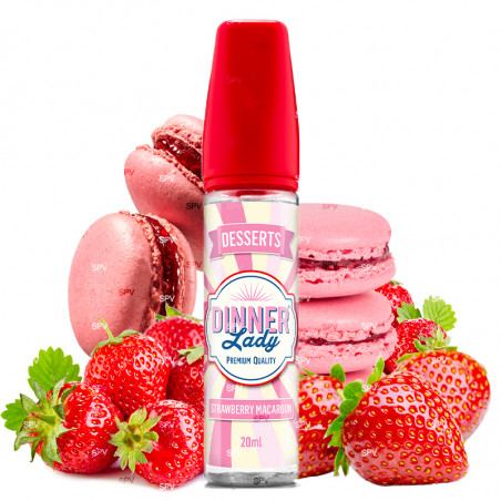 Strawberry Macaroon - Desserts - Dinner Lady | Longfill 20 ml