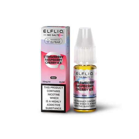Strawberry Raspberry Cherry Ice - 10ml NikotinSalz - ElfLiq von Elfbar - Liquid - Red Vape