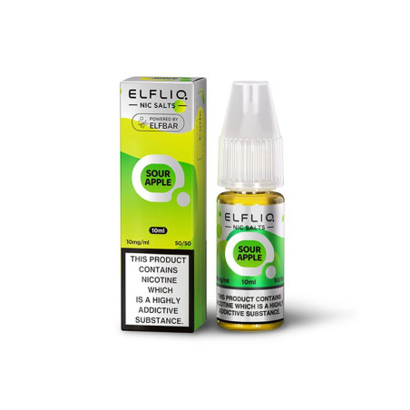 Sour Apple - 10ml NikotinSalz - ElfLiq von Elfbar - Liquid - Red Vape