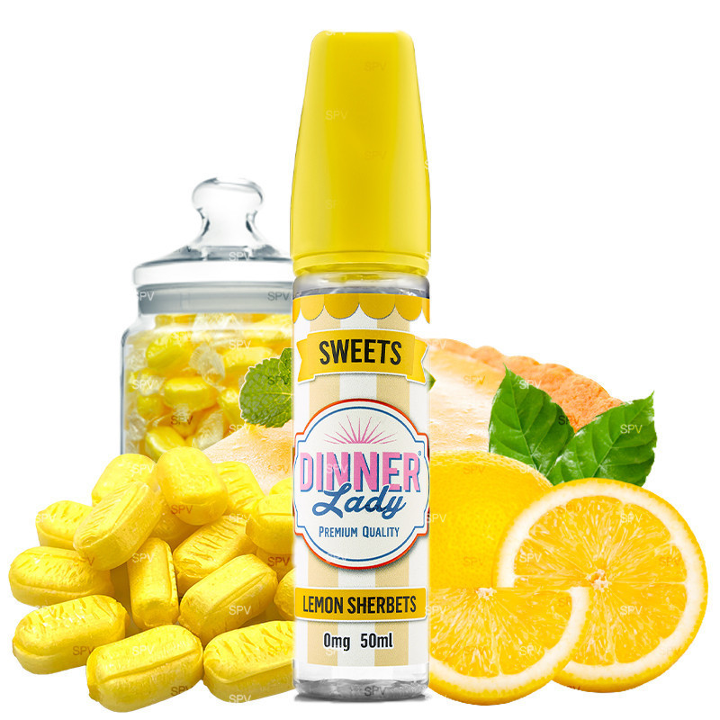 Lemon Sherbets Sweets - 50/60ml Shortfill - Dinner Lady - Liquid Lemon Sherbets Sweets - 50/60ml Shortfill - Dinner Lady - Liquid
