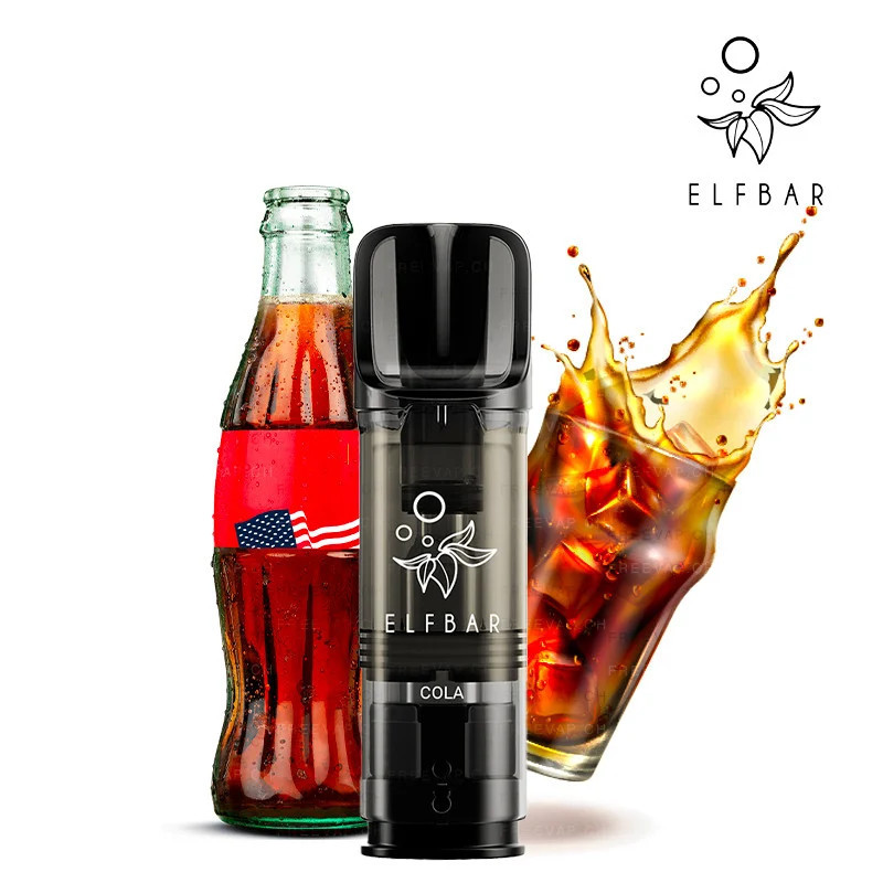 ELFA PRO - Kartuschen - Cola - Elf Bar - (2 Stck.) ELFA PRO - Kartuschen - Cola - Elf Bar - (2 Stck.)