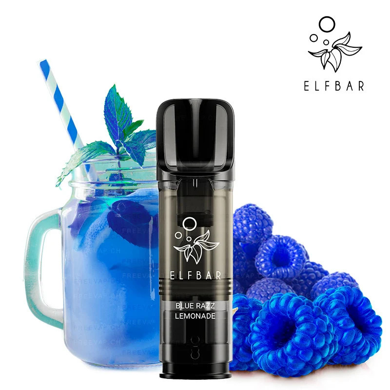 ELFA PRO - Kartuschen - Blue Razz Lemonade - Elf Bar - (2 Stck.) ELFA PRO - Kartuschen - Blue Razz Lemonade - Elf Bar - (2 Stck.)
