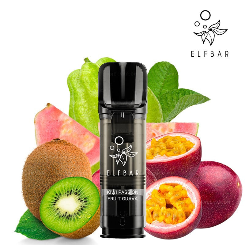 ELFA PRO - Kartuschen - Passion Kiwi Guava - Elf Bar - (2 Stck.) ELFA PRO - Kartuschen - Passion Kiwi Guava - Elf Bar - (2 Stck.)