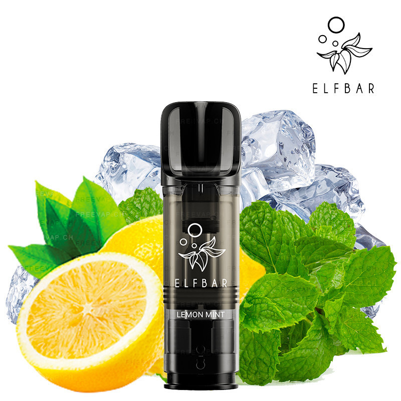 ELFA PRO - Kartuschen - Lemon Mint - Elf Bar - (2 Stck.) ELFA PRO - Kartuschen - Lemon Mint - Elf Bar - (2 Stck.)