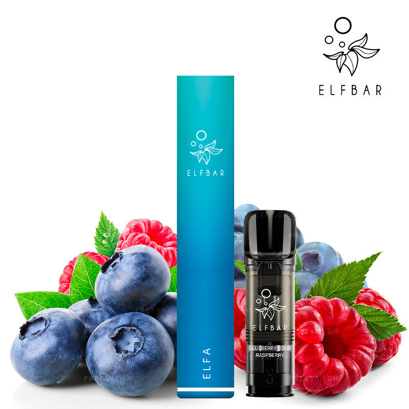 ELFA PRO Pod Kit - Blueberry Sour Raspberry/Aurora Blue - Elf Bar ELFA PRO Pod Kit - Blueberry Sour Raspberry/Aurora Blue - Elf Bar