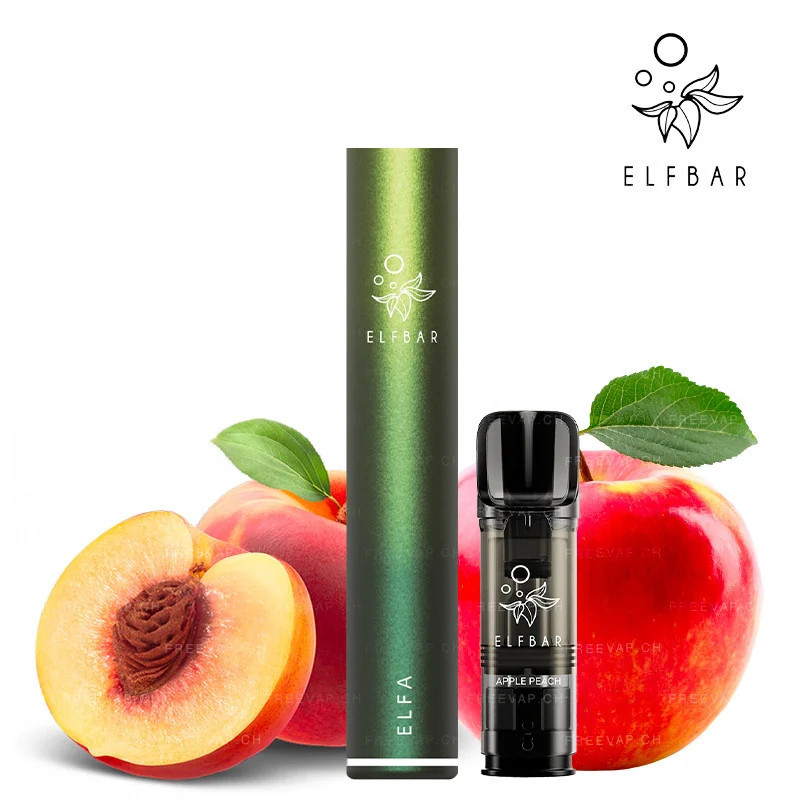 ELFA PRO Pod Kit - Apple Peach/Aurora Green - Elf Bar ELFA PRO Pod Kit - Apple Peach/Aurora Green - Elf Bar