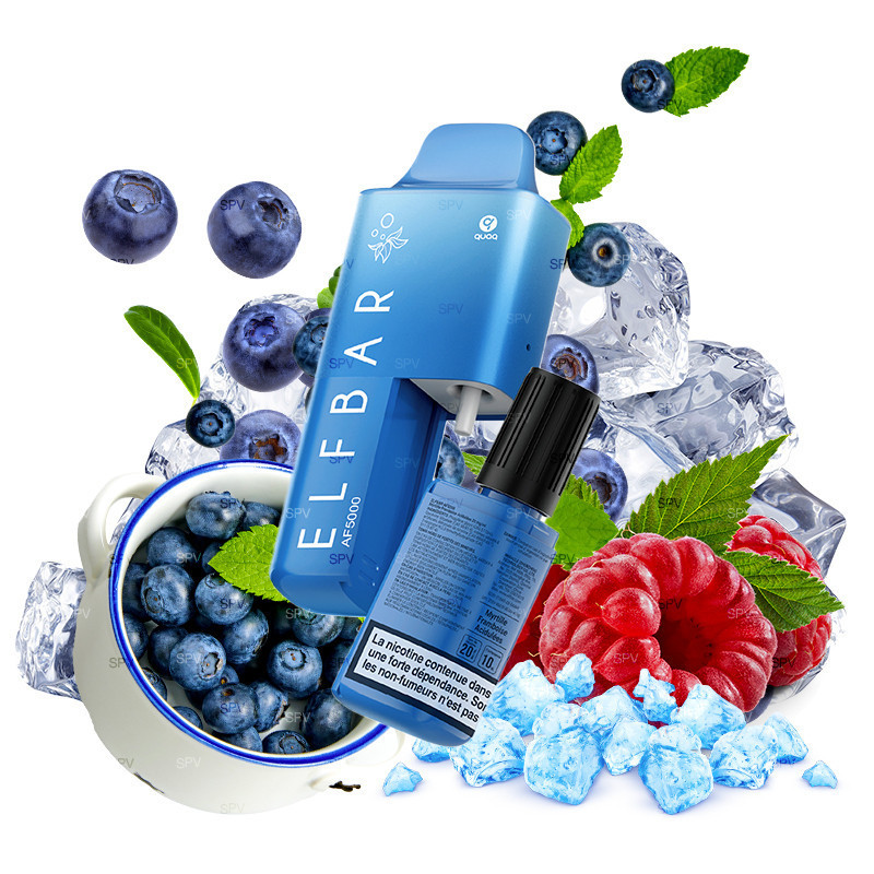 Elfbar - AF5000 - Kit - Blueberry Sour Raspberry (10ml Nachfüllbehälter/Liquid) Elfbar - AF5000 - Kit - Blueberry Sour Raspberry (10ml Nachfüllbehälter/Liquid)