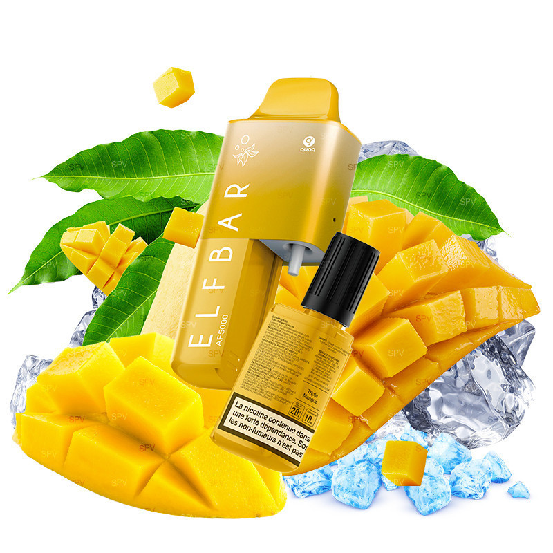 Elfbar - AF5000 - Kit - Triple Mango (10ml Nachfüllbehälter/Liquid) Elfbar - AF5000 - Kit - Triple Mango (10ml Nachfüllbehälter/Liquid)