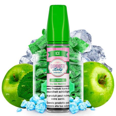 Apple Sours - 50/60ml Shortfill - ICE von Dinner Lady - Liquid