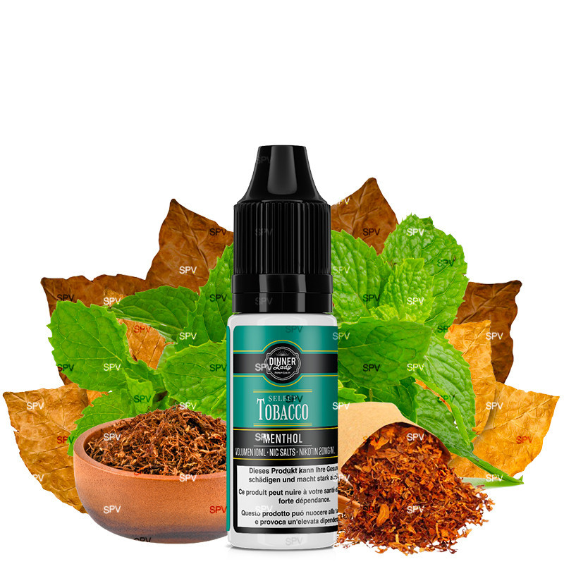 Menthol - NikotinSalz -Select Tobacco Dinner Lady - 10ml Liquid Menthol - NikotinSalz -Select Tobacco Dinner Lady - 10ml Liquid