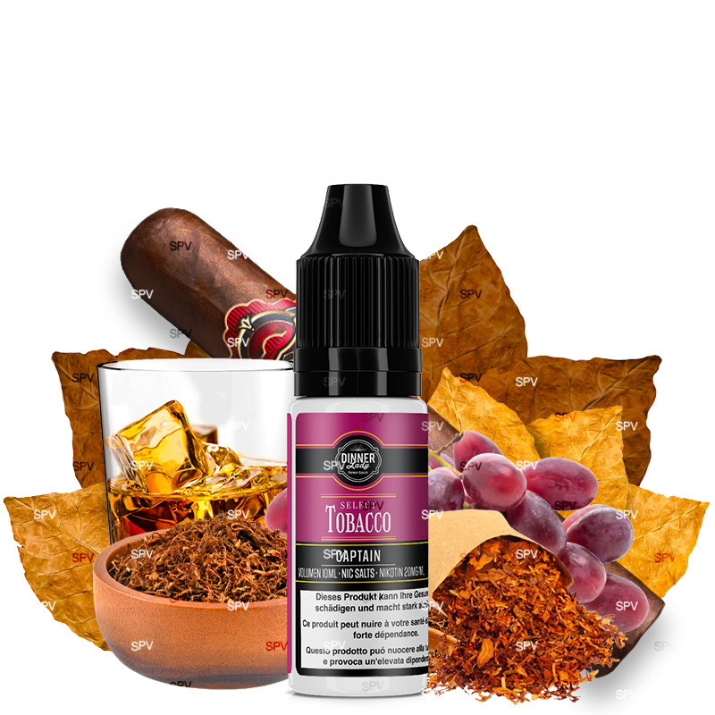 Captain - NikotinSalz -Select Tobacco Dinner Lady - 10ml Liquid Captain - NikotinSalz -Select Tobacco Dinner Lady - 10ml Liquid