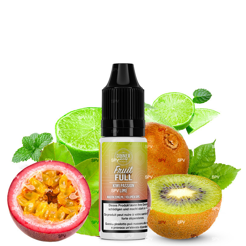 Kiwi Passion Lime - 10ml NikotinSalze - Fruit Full Dinner Lady - Liquid