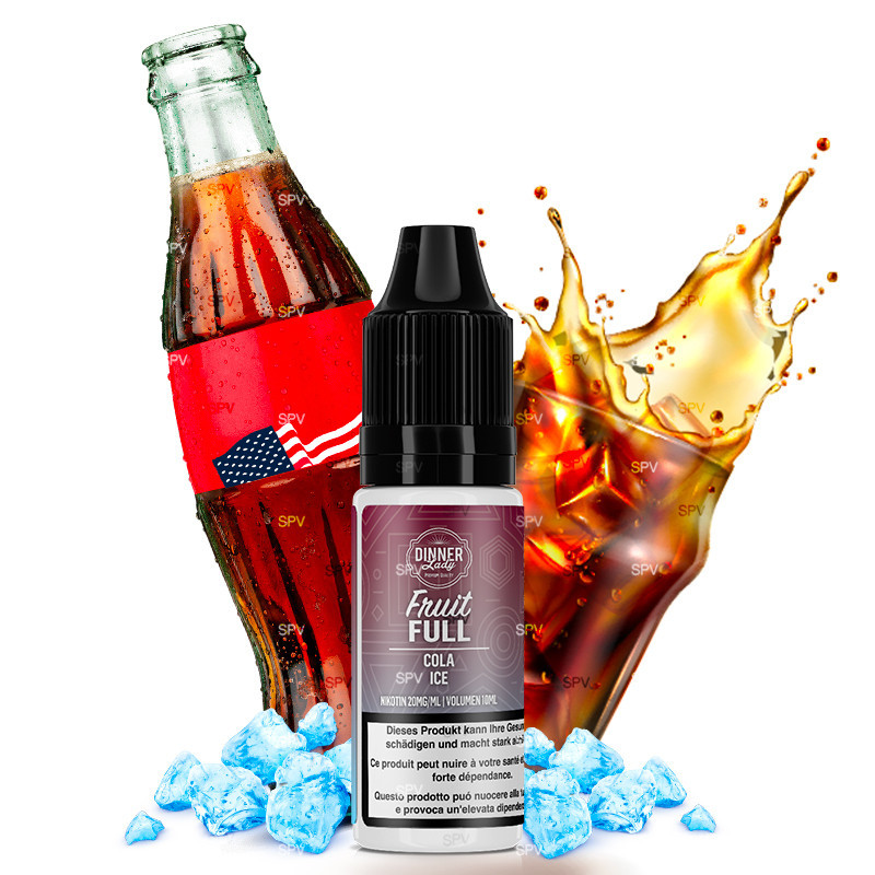 Cola Ice - 10ml NikotinSalze - Fruit Full Dinner Lady - Liquid Cola Ice - 10ml NikotinSalze - Fruit Full Dinner Lady - Liquid