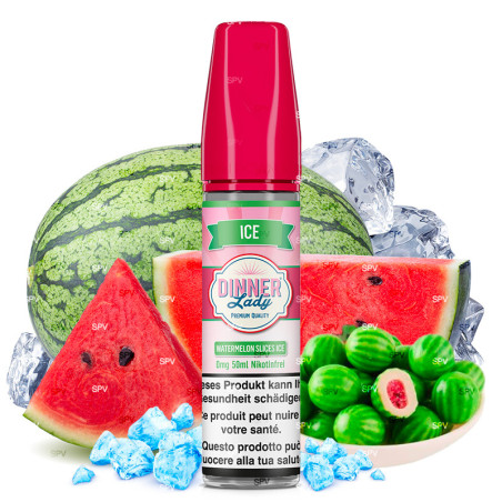 Watermelon Ice - 50/60ml Shortfill - Fruit Full Dinner Lady