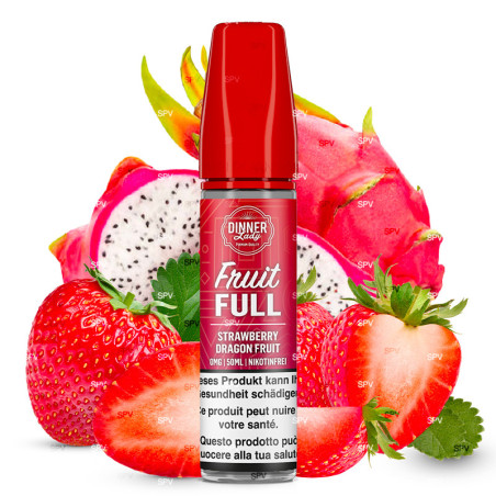 Strawberry Dragon Fruit - 50/60ml Shortfill - Fruit Full Dinner Lady
