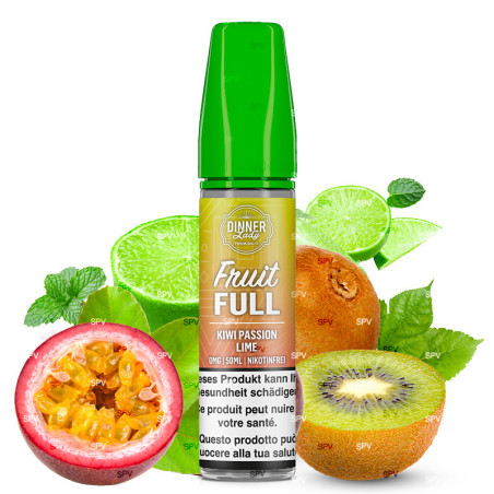 Kiwi Passion Limette - 50/60ml Shortfill - Fruit Full Dinner Lady