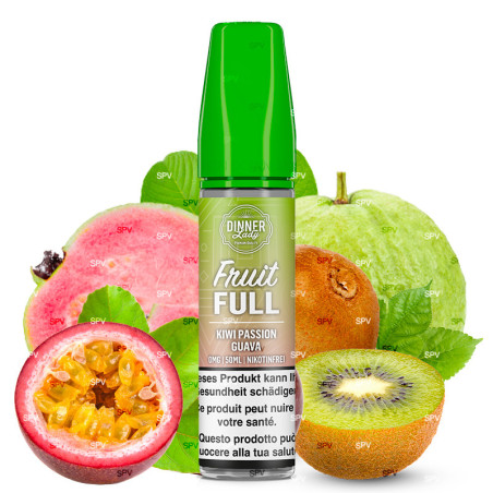 Kiwi Passion Guava - 50/60ml Shortfill - Fruit Full Dinner Lady