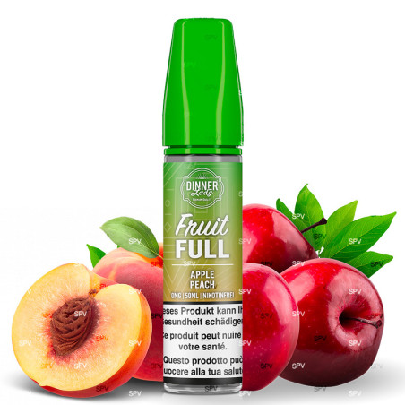 Apple Peach - 50/60ml Shortfill - Fruit Full Dinner Lady