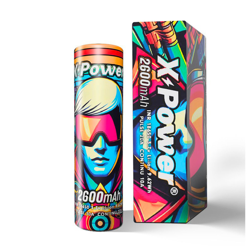 Akku 18650 mit 2600mAh - 20A - X Power Akku 18650 mit 2600mAh - 20A - X Power