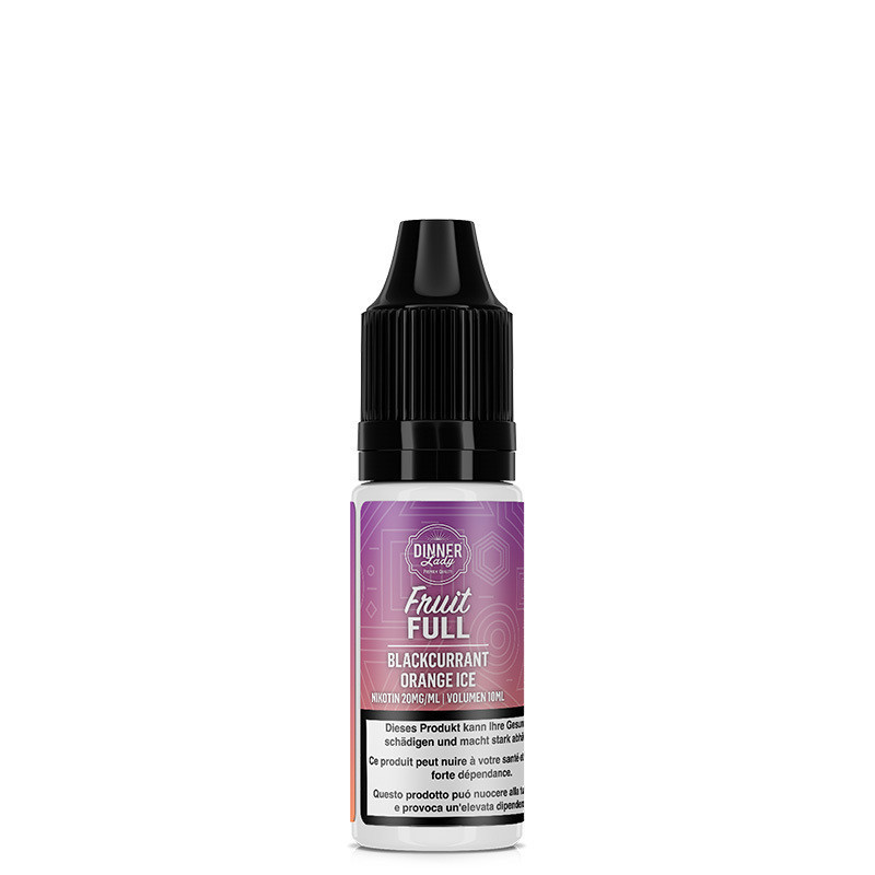 Blackcurrant Orange Ice - 10ml NikotinSalz - Fruit Full Dinner Lady
