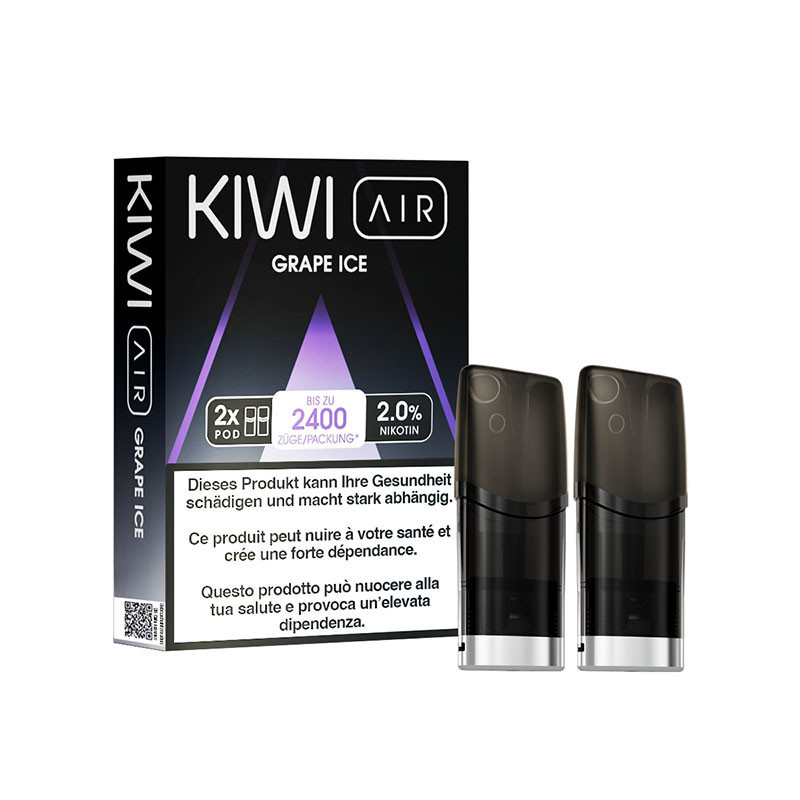 Pod-Kartuschen Kiwi Air - Grape Ice - Kiwi Vapor (2 Stck.)