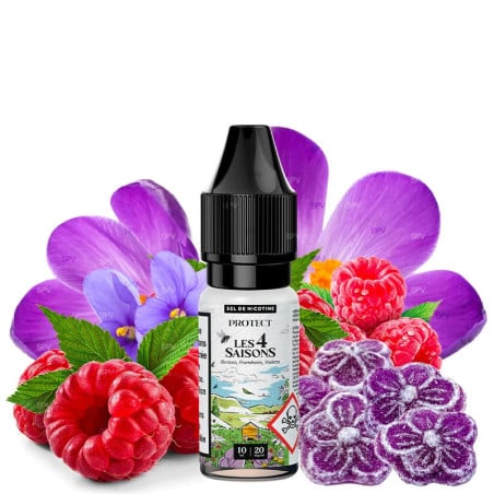 Bonbon Himbeere Veilchen - 10ml NikotinSalz - 4 Saisons by Protect