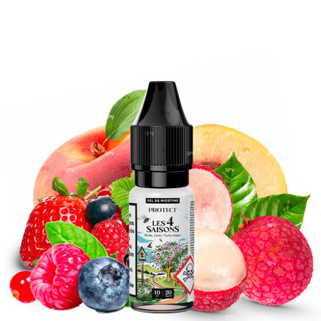 Pfirsich Litschti Rote Früchte - 10ml NikotinSalz - 4 Saisons by Protect