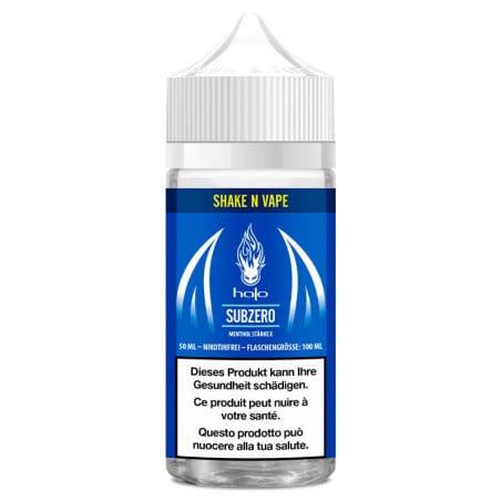 Subzero - 50/100ml Shortfill - Halo - Liquid