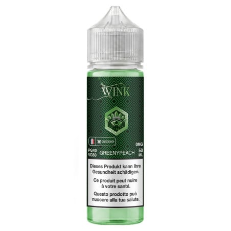 Green Peach - 50/70ml Shortfill - Wink Made in Vape