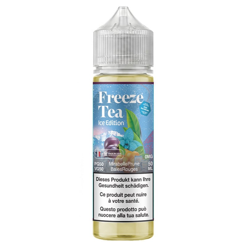 Ice-Tea Mirabelle Pflaume Rote Früchte Minze - 50/60ml Shortfill - FreezeTea